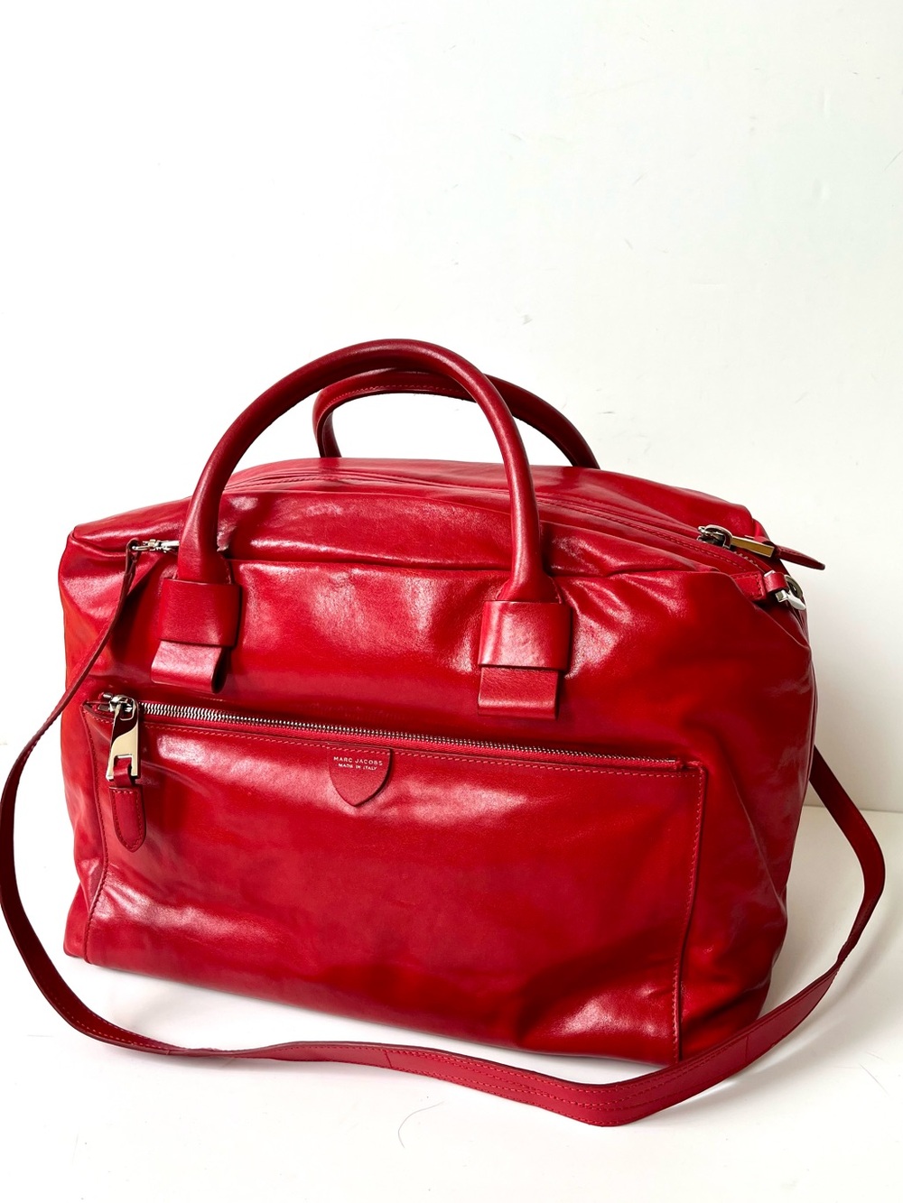 Marc Jacobs Large Antonia Red Leather Bag